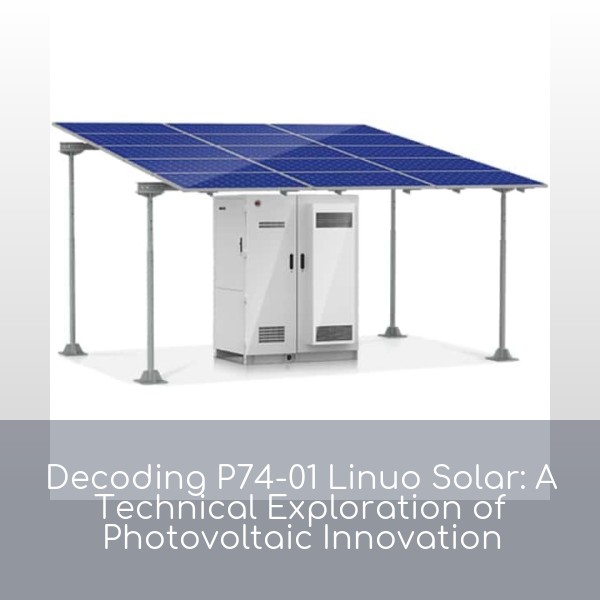 Decoding P74-01 Linuo Solar: A Technical Exploration of Photovoltaic Innovation